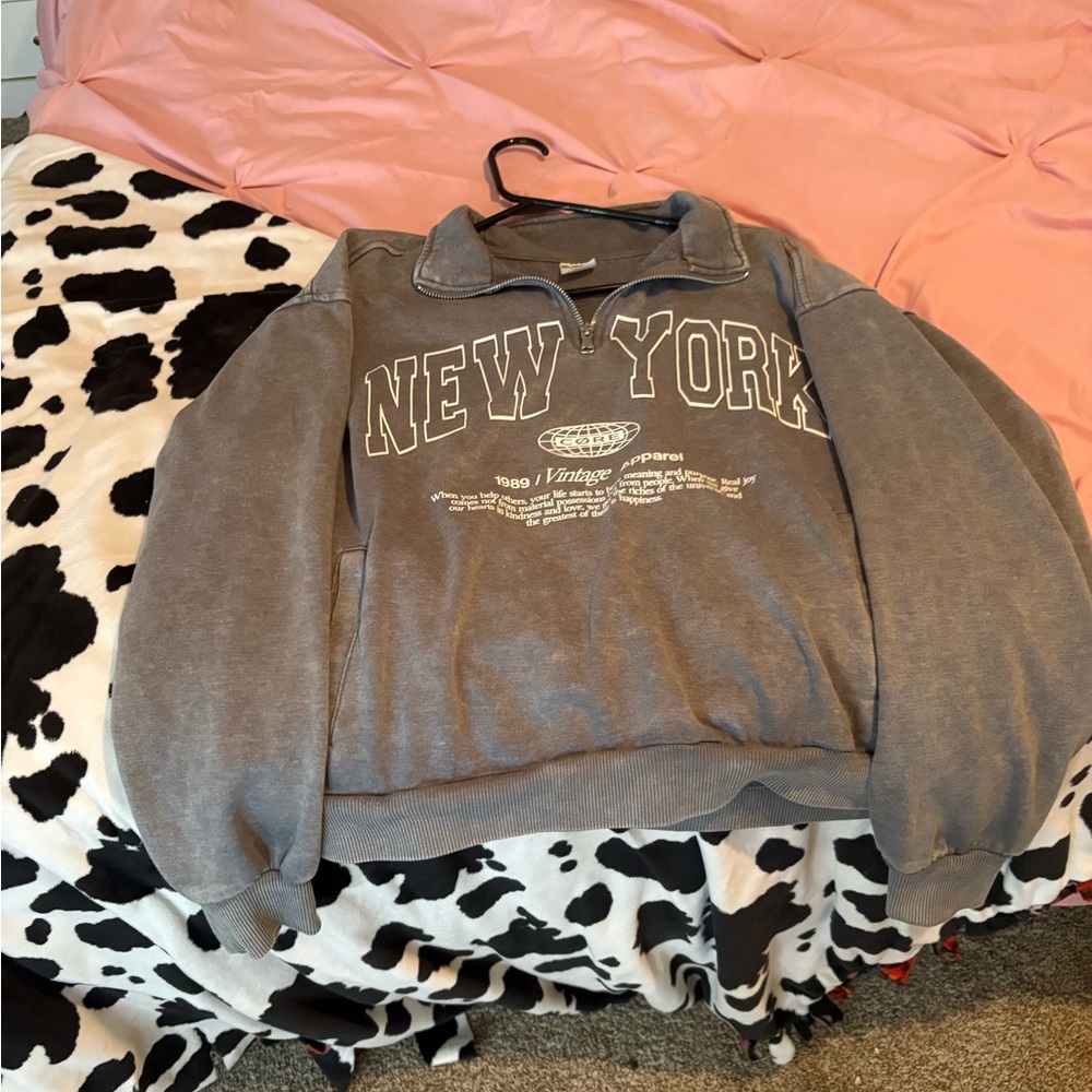 Gray New York Vintage Sweatshirt